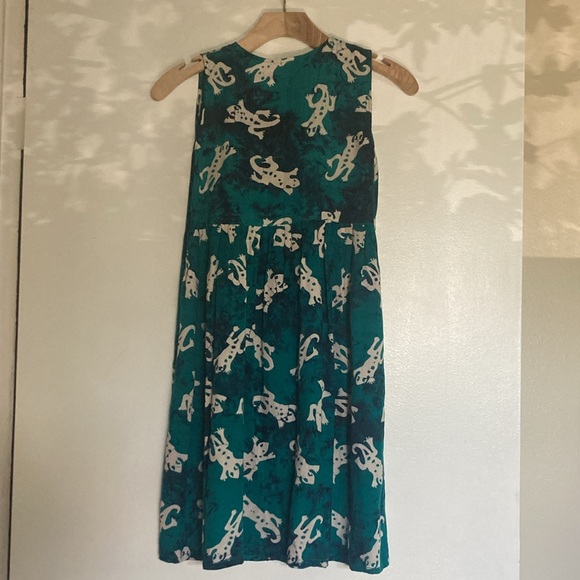Vintage Bali Moon Kidz Girls Batik Gecko Lizard Dress Large 12-14 90's Y2K - Picture 4 of 12